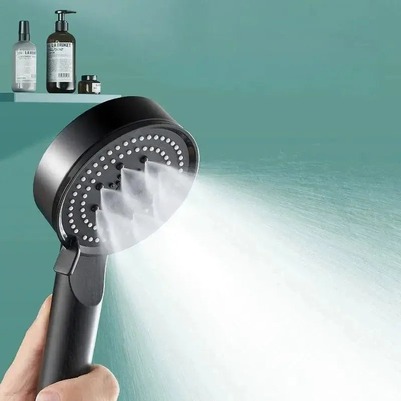 Shower Head | 5 Modes Adjustable | High Pressure Water Saving | Black from PriceLows™