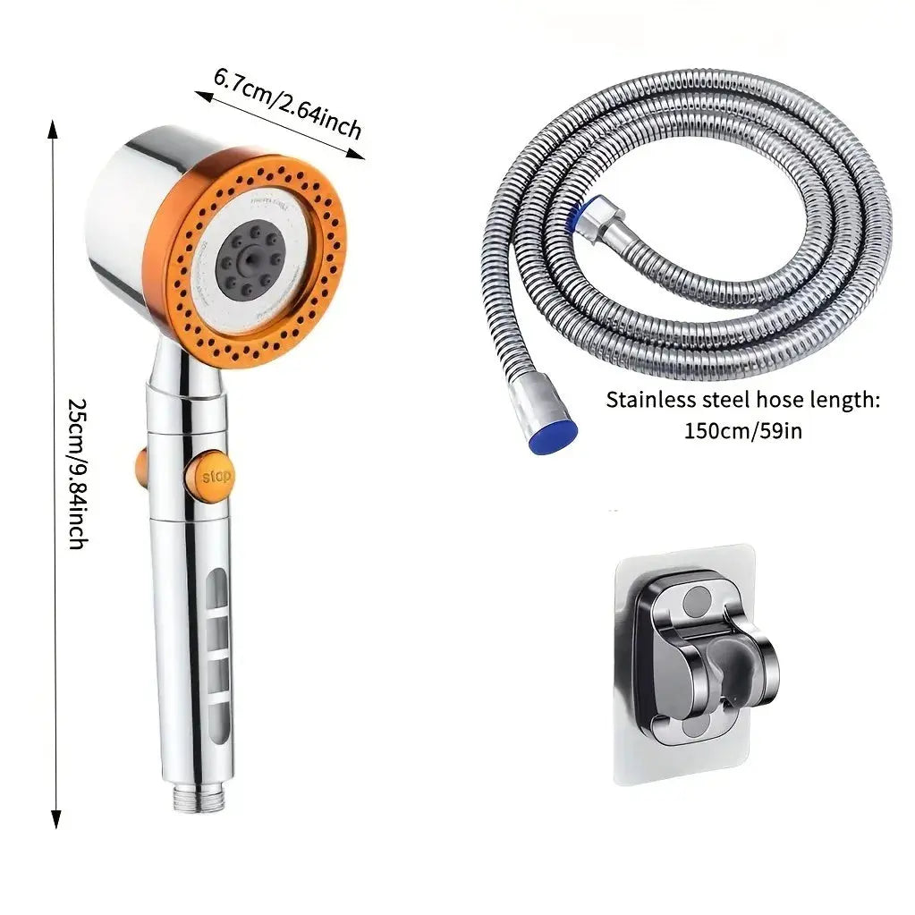 Shower Head | 5 Spray Modes | High Pressure | ABS Plastic from PriceLows™