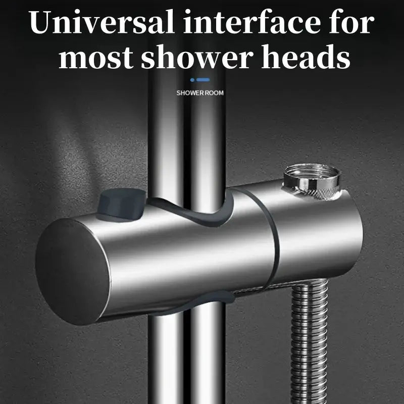 Stainless Steel Wall Mounted Black Bath Sliding Bar Wall Mounted Adjustable Rail Handheld Shower Head Rod Bathroom Accessories from PriceLows™