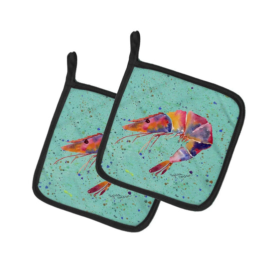 Pot Holder Set of 2 | Heat Resistant Quilted Hot Pads | 7.5 x 7.5 Inch | Shrmip