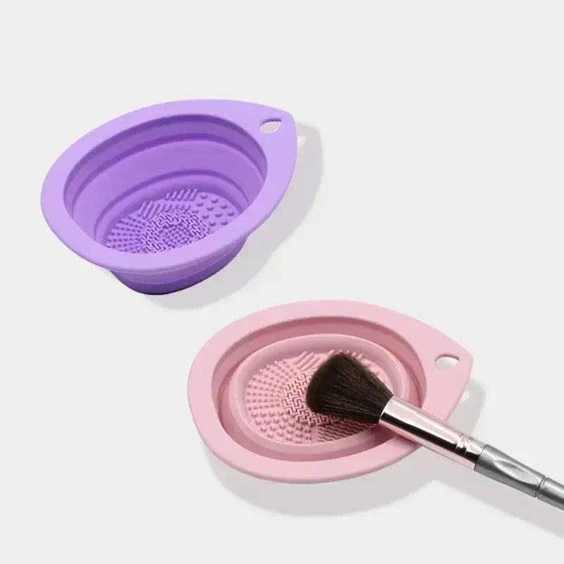 Silicone Brush Cleanser | Foldable Basin | PriceLows™