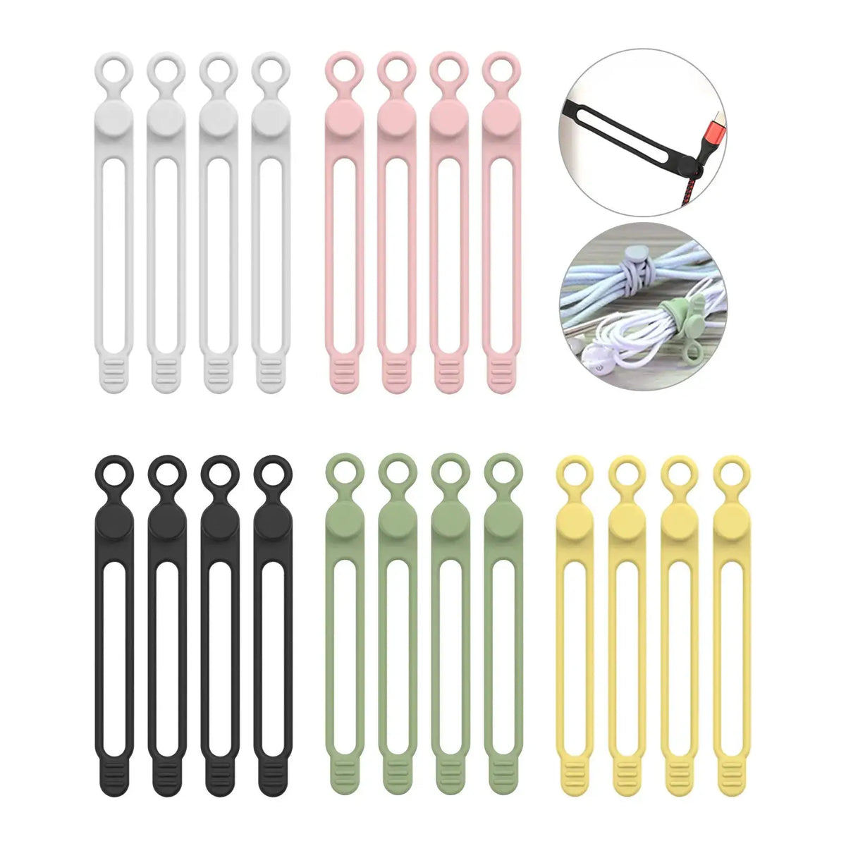 Silicone Cable Ties | Reusable Loop | PriceLows™