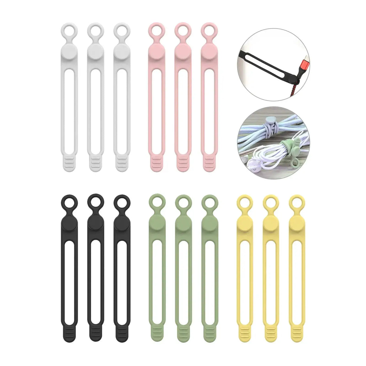 Silicone Cable Ties | Reusable Loop | PriceLows™