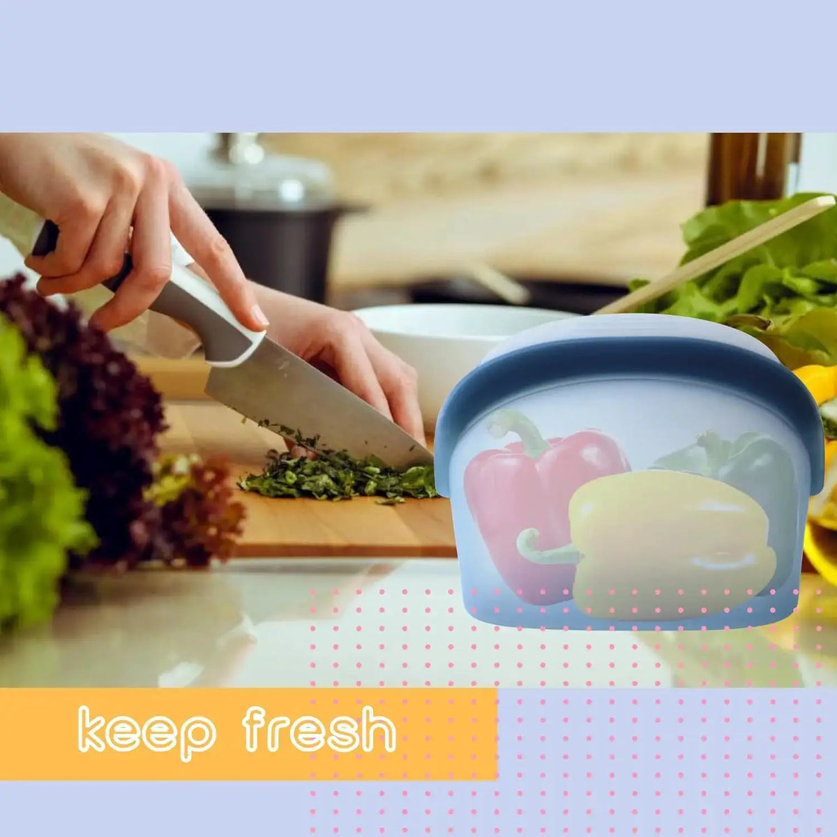 Silicone Food Storage Bags | 34oz/17oz | PriceLows™