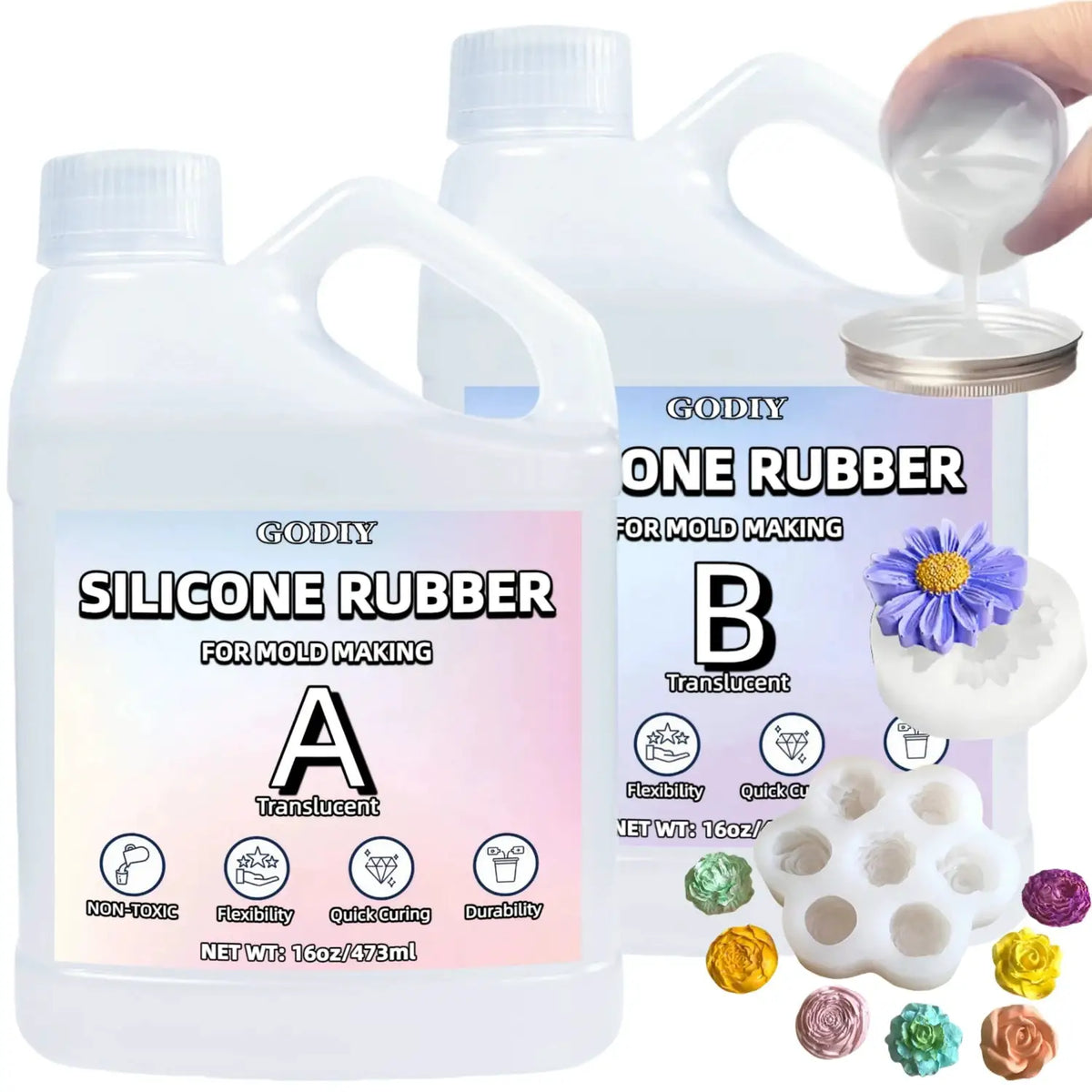 Silicone Mold Kit | 200ml Rubber Mix | PriceLows