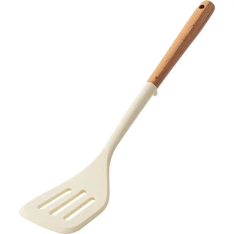 Silicone Spatula Set | Wooden Handle | PriceLows™