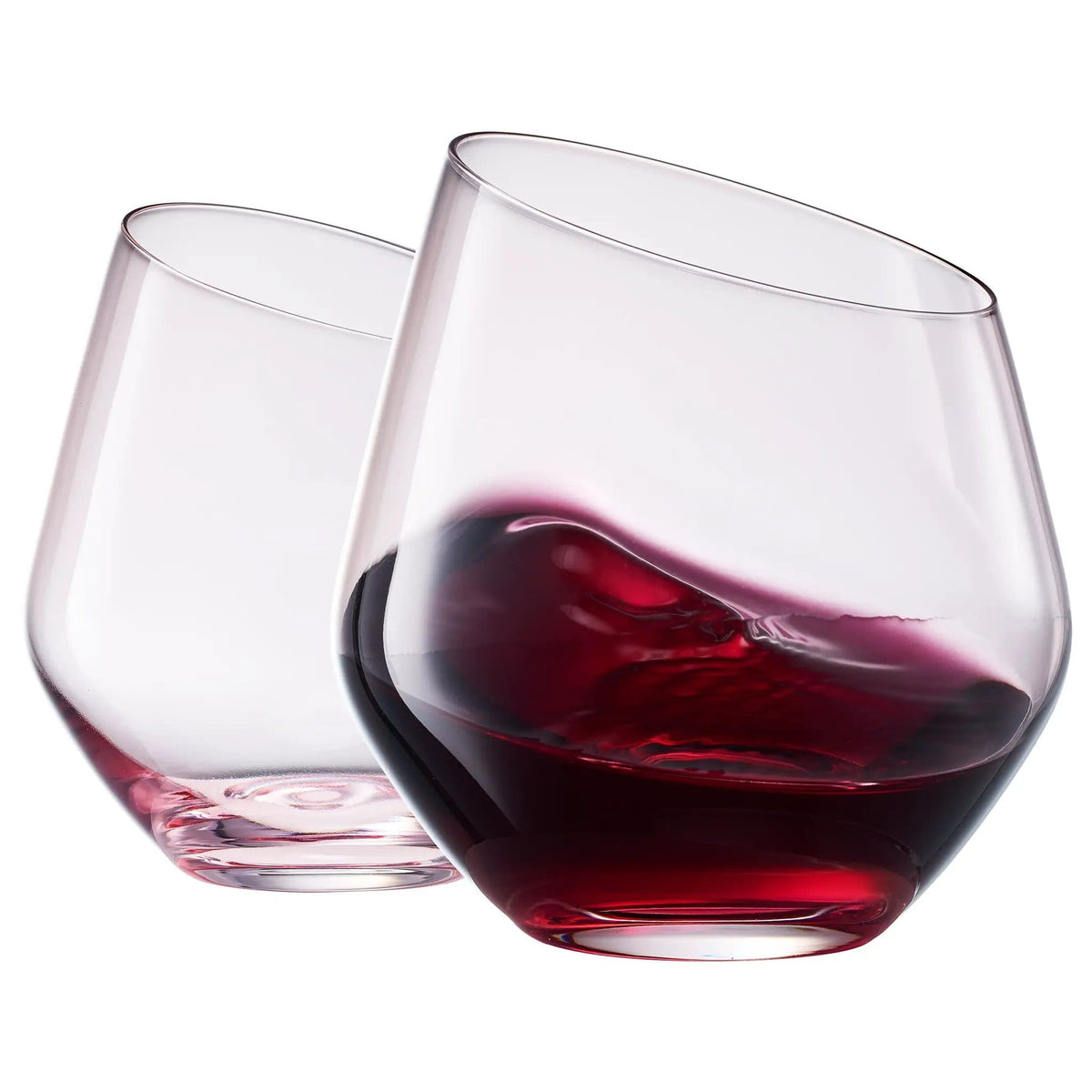 Colosseum Stemless Wine Glassware | 14 oz | Set of 2 | Entertaining