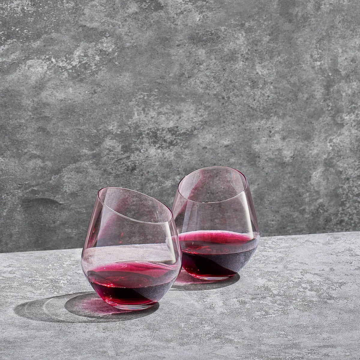 Colosseum Stemless Wine Glassware | 14 oz | Set of 2 | Entertaining
