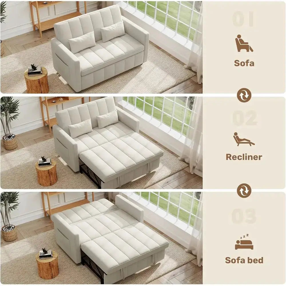 Sleeper Sofa Bed | 3-in-1 Convertible | Pull-Out Couch | Loveseat from PriceLows™