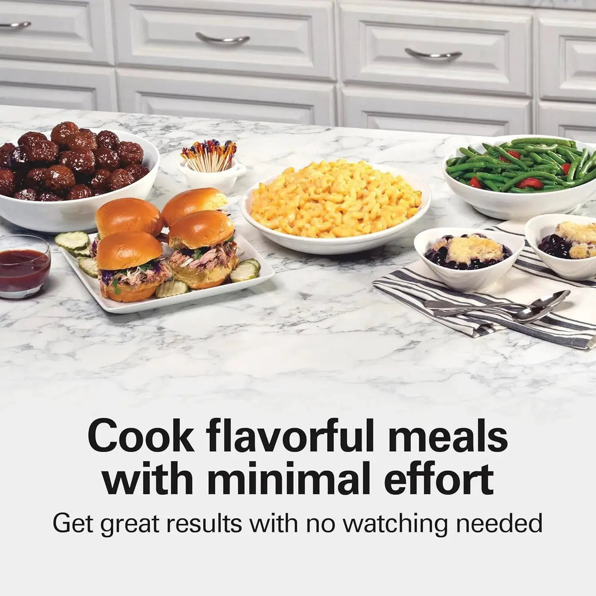 Slow Cooker Pot | 10 Qt Stoneware Portable | PriceLows™