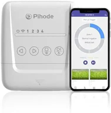 4-Zone Smart Sprinkler Controller with Weather Intelligence & App Control – Save Water, Rain Skip from PriceLows™