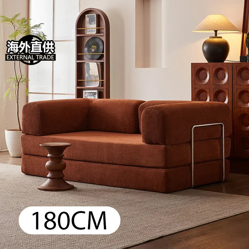 Sofa Bed | 180 cm Length | Corduroy Upholstery | Foldable, Convertible from PriceLows™