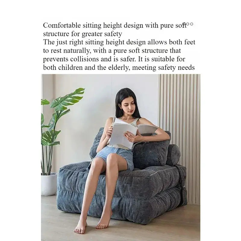 Sofa Bed | Fabric Cotton | Filling Sponge | Single from PriceLows™