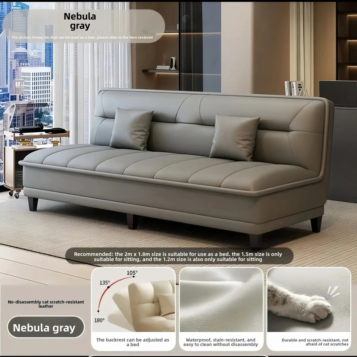 Stable Sofa living room small apartment bedroom folding sofa bed dual-purpose simple modern new small sofasturdy and durable from PriceLows™