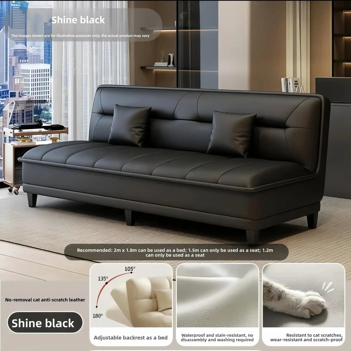 Stable Sofa living room small apartment bedroom folding sofa bed dual-purpose simple modern new small sofasturdy and durable from PriceLows™