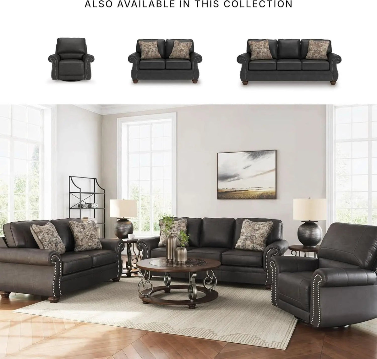 Queen Sofa Sleeper Anthracite Black Memory Foam Ultra from PriceLows™