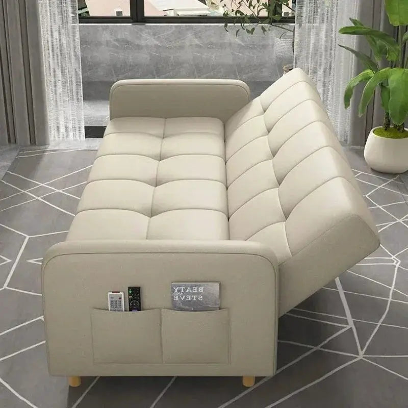 Sofa Bed | Wood Frame | Fabric Upholstery For Hotel Use from PriceLows™