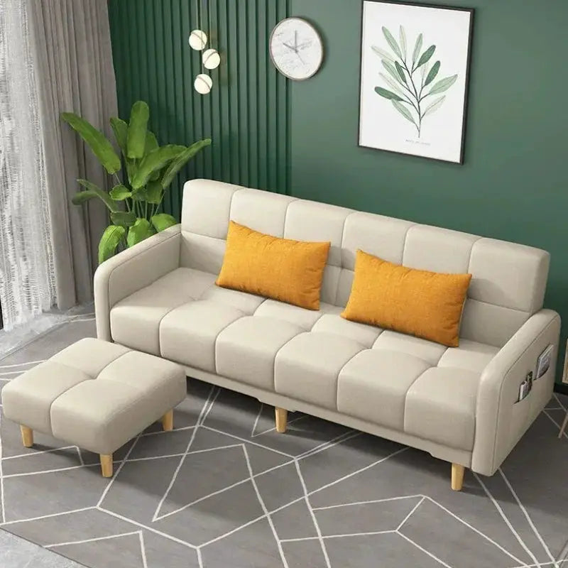 Sofa Bed | Wood Frame | Fabric Upholstery For Hotel Use from PriceLows™