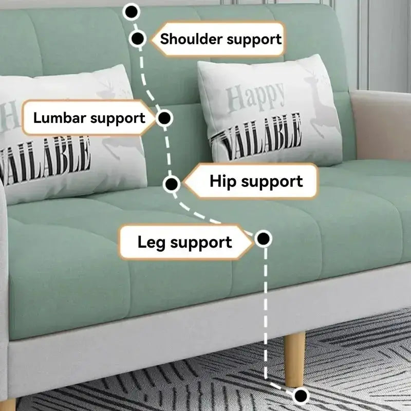 Sofa Bed | Wood Frame | Fabric Upholstery For Hotel Use from PriceLows™