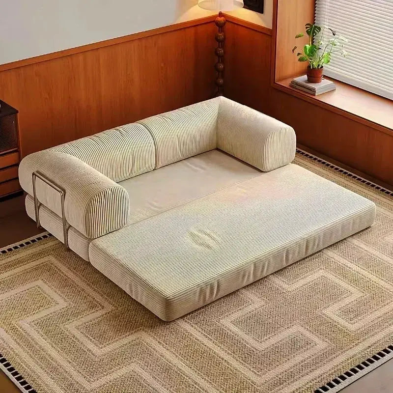 Italian Minimalist Retro High-end Corduroy Living Room Sofa, Compressed Sofa,Sofa Bed, Foldable, Washable, Customizable from PriceLows™