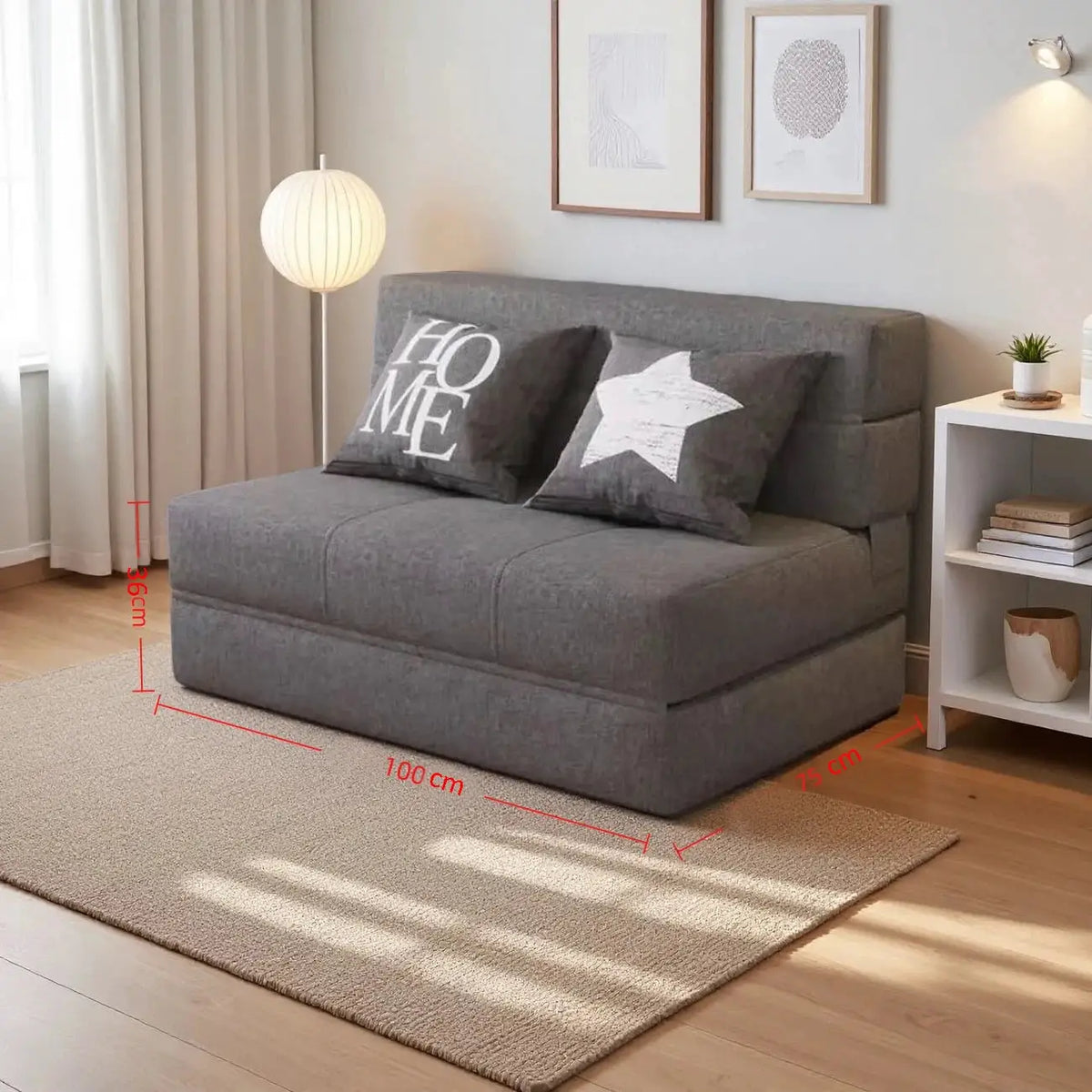 Sofa | Sponge Filling | Hemp Fabric | Single, Double, Triple from PriceLows™