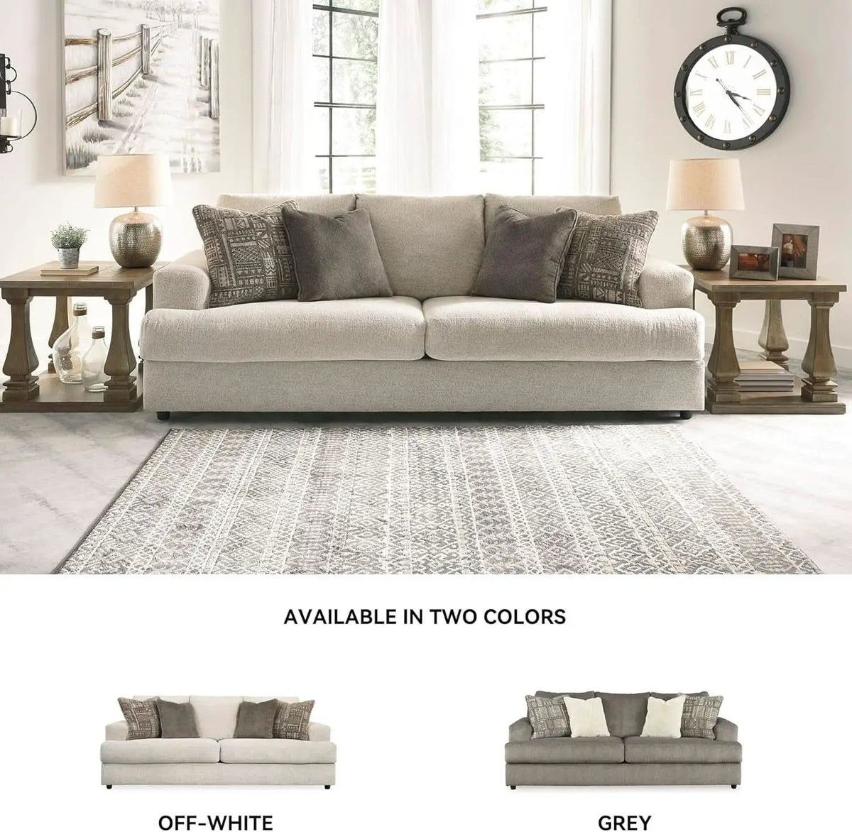 Soletren Premium Chenille Queen Sofa Sleeper White from PriceLows™