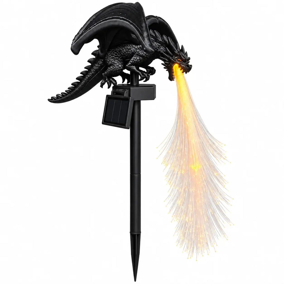 Solar Dragon Garden Light | Fiber Optic Flame | PriceLows™