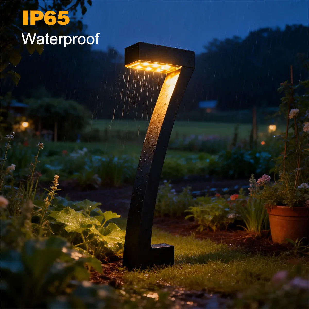 Solar Lights 7-Shape for Garden Lawn IP65 Waterproof Pathway Landscape Lighting 6 LED Auto Dusk to Dawn Solar Ground Light from PriceLows™