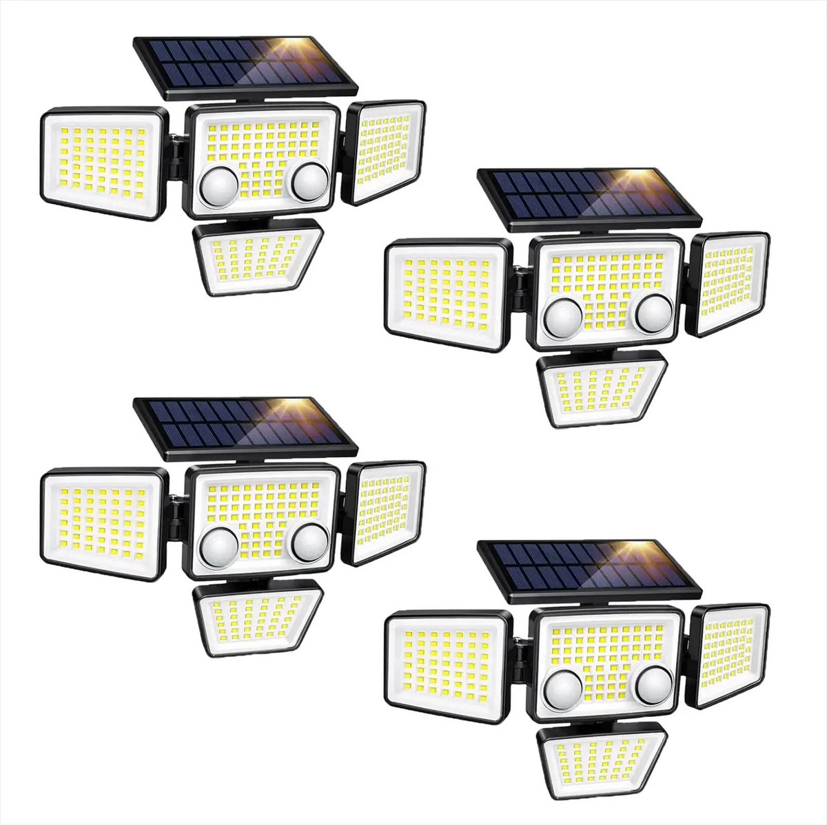Solar Outdoor Lights - 3000LM 188 LED Motion Sensor Lights Solar Flood Security Lights for Backyard Yard Patio from PriceLows™
