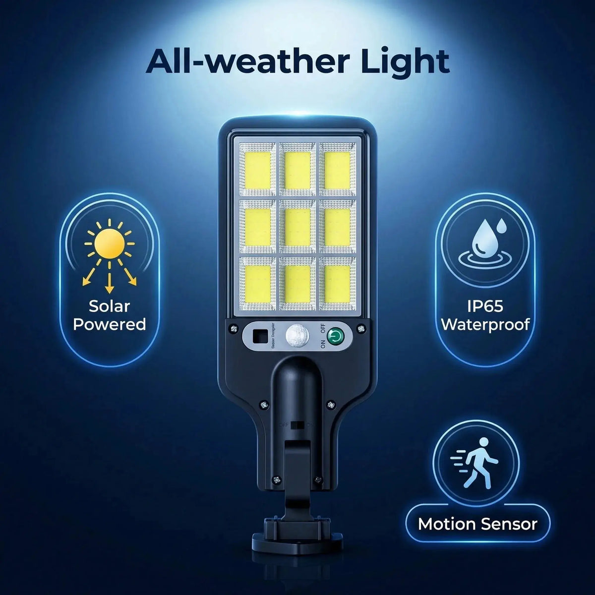 Solar Outdoor LED Wall Light Human Body Motion Sensor 3 Modes IP65 Waterproof Solar Garden Lamp Auto Charging Waterproof Outdoor Street Lantern for Yard Courtyard Garage Terrace Patio Home Exterior Decor Security Night Light from PriceLows™
