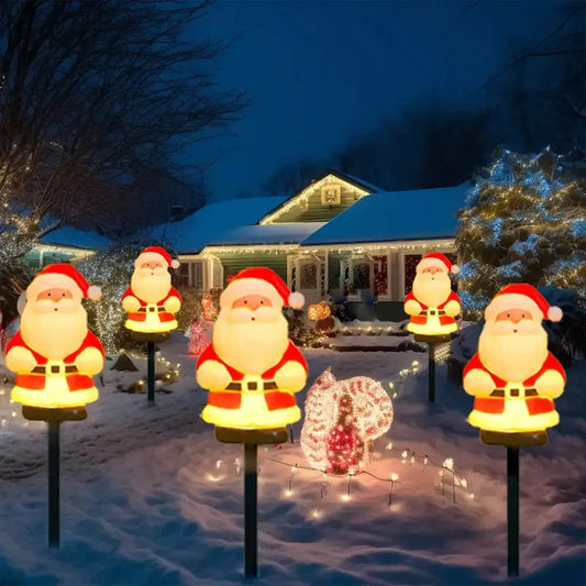 Solar Pathway Lights | Santa Claus 5 Pack | PriceLows™