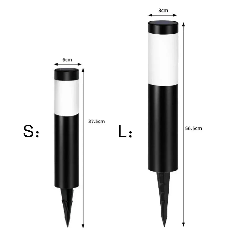 Solar Stainless Steel LED Modern Pathway Lights Upgraded Courtyard Outdoor Garden Cylindrical Lawn Light Outside Walkway Decor from PriceLows™