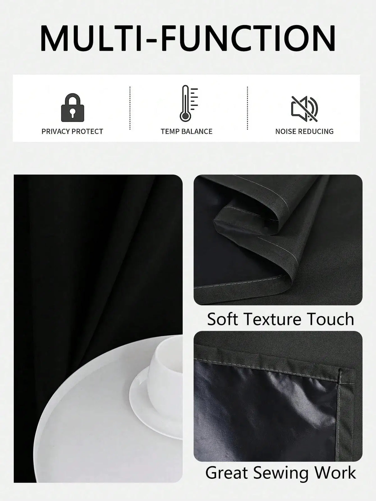 Solid Blackout Curtains | Grommet Top | PriceLows™