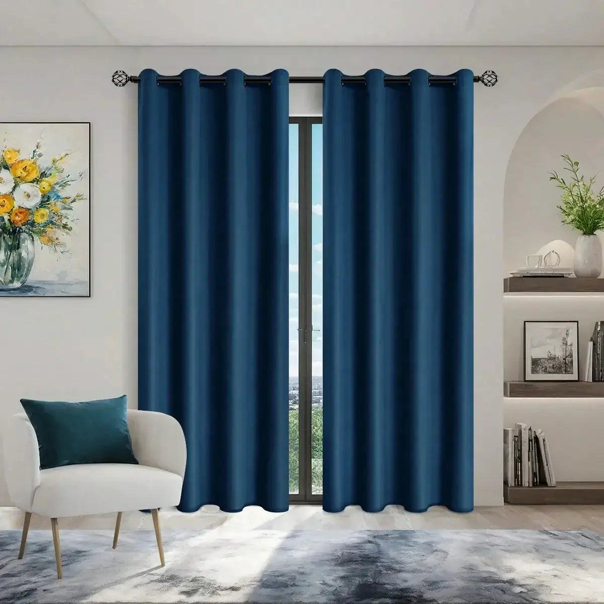 Solid Blackout Curtains | Grommet Top | PriceLows™