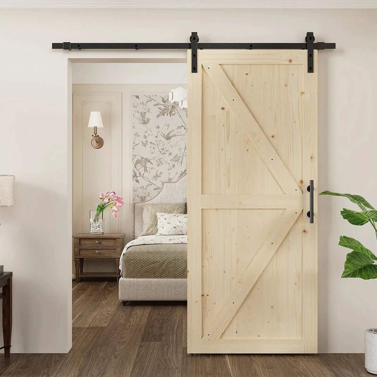 Solid Pine Barn Doors with Track Kit from PriceLows™