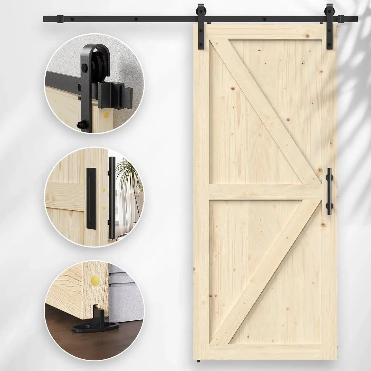 Solid Pine Barn Doors with Track Kit from PriceLows™