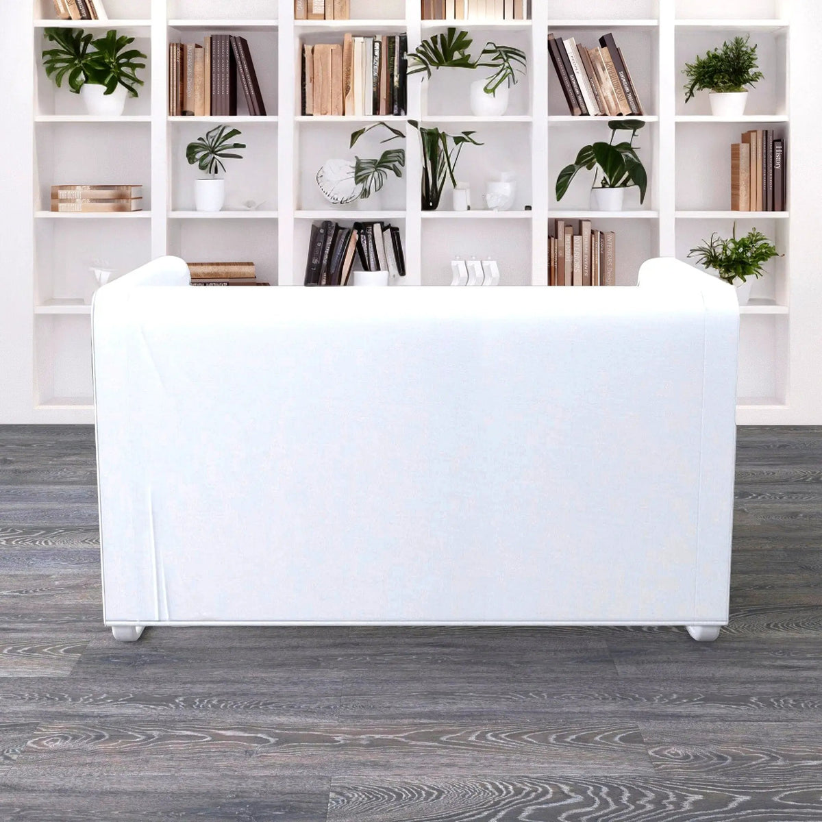Solid White European Linen Slipcover – Compatible with IKEA Knopparp Sofa (2-Seater or 3-Seater) from PriceLows™