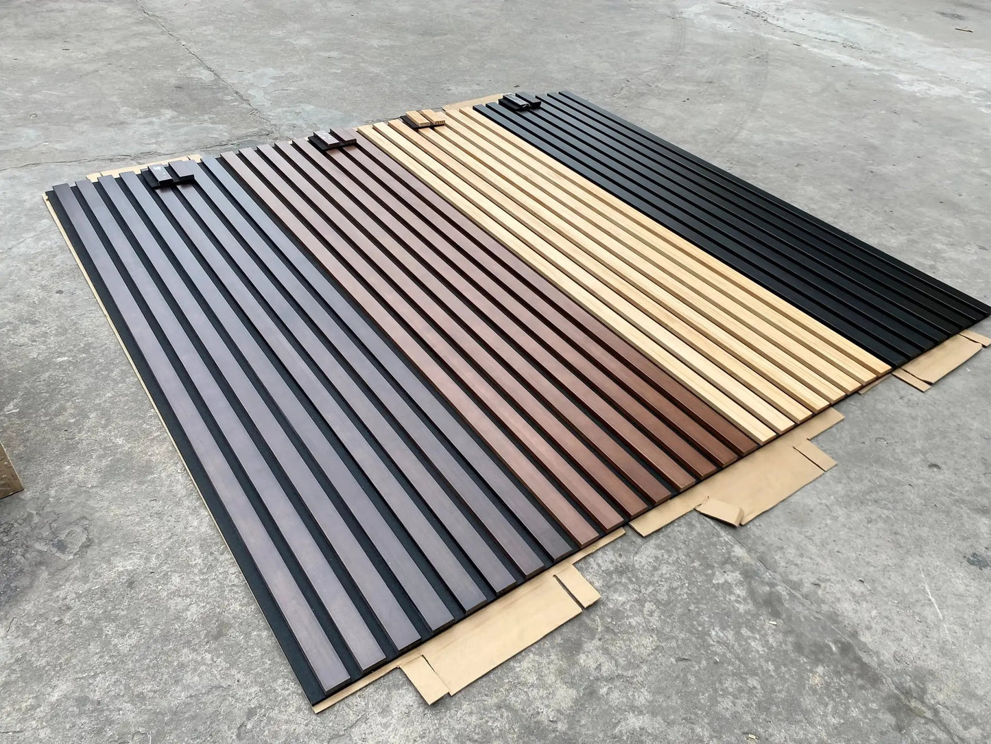 Solid Wood Acoustic Slat Wall Panels (Broad Strip) from PriceLows™