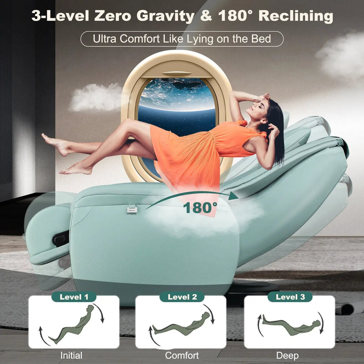 Massage Chair | Soothe 26 | Zero Gravity | Ergonomic SL Track | With Pillow