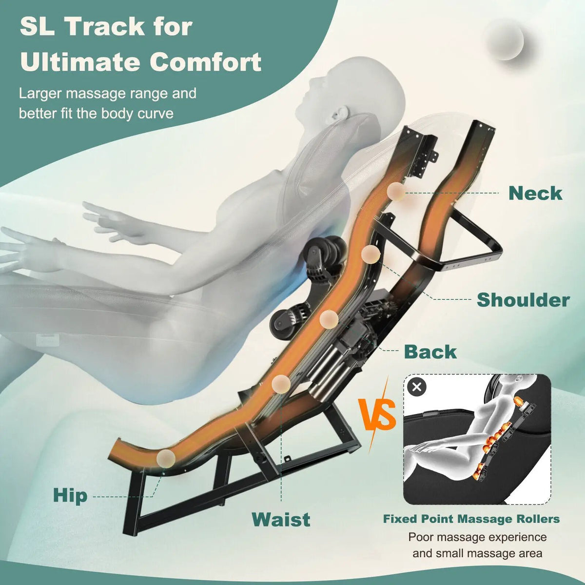 Massage Chair | Soothe 26 | Zero Gravity | Ergonomic SL Track | With Pillow