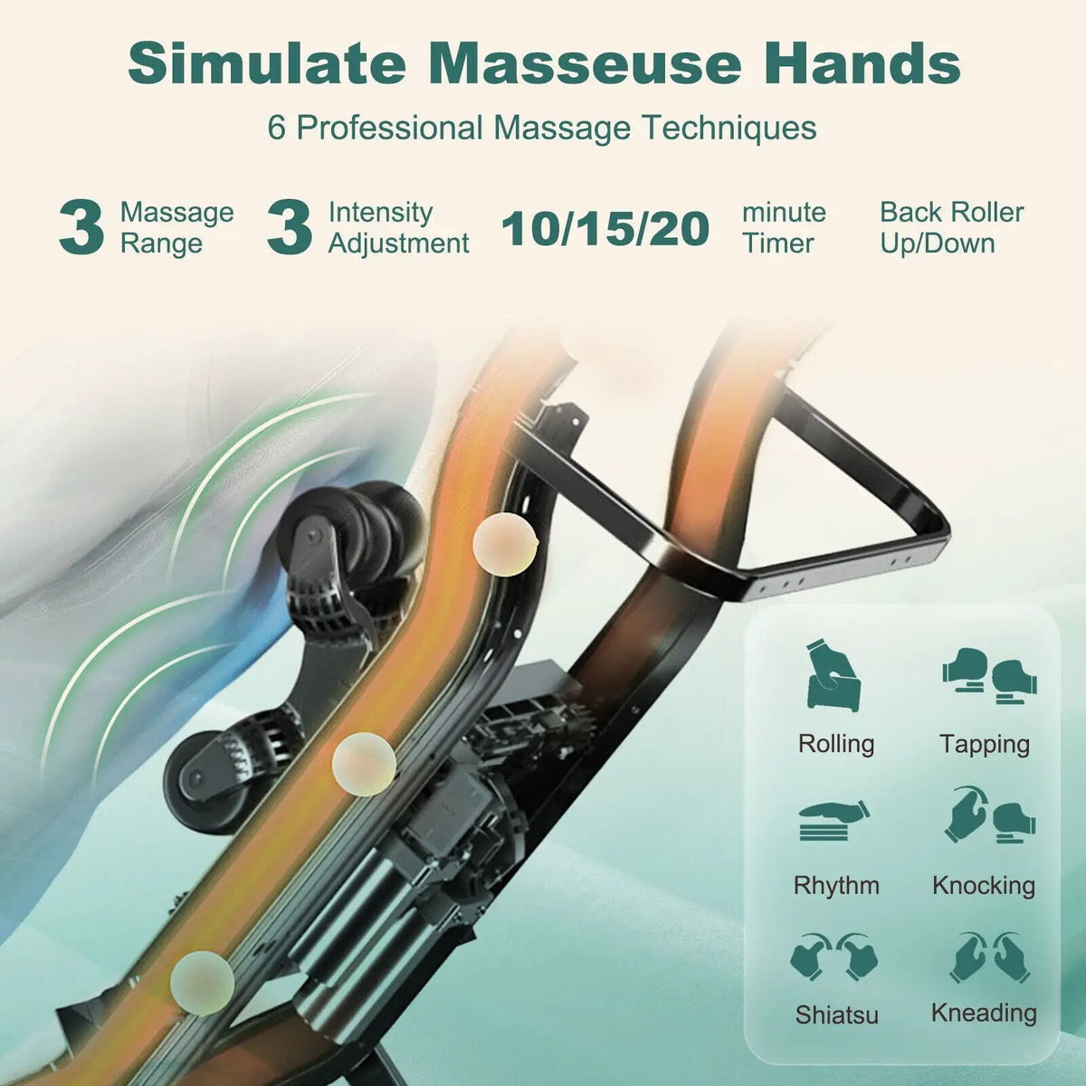 Massage Chair | Soothe 26 | Zero Gravity | Ergonomic SL Track | With Pillow