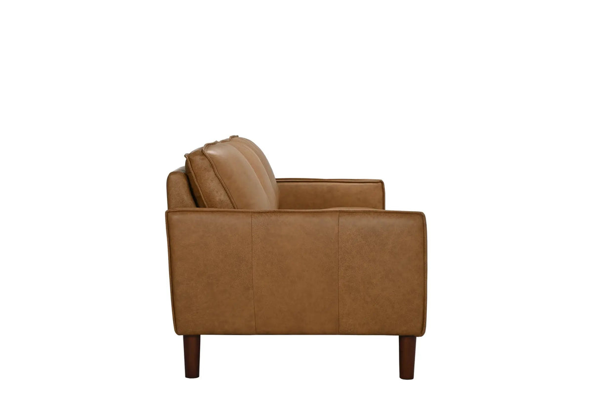 Top Grain Leather Sofa | Saddle Brown | Kiln Dried Frame | Three Seater