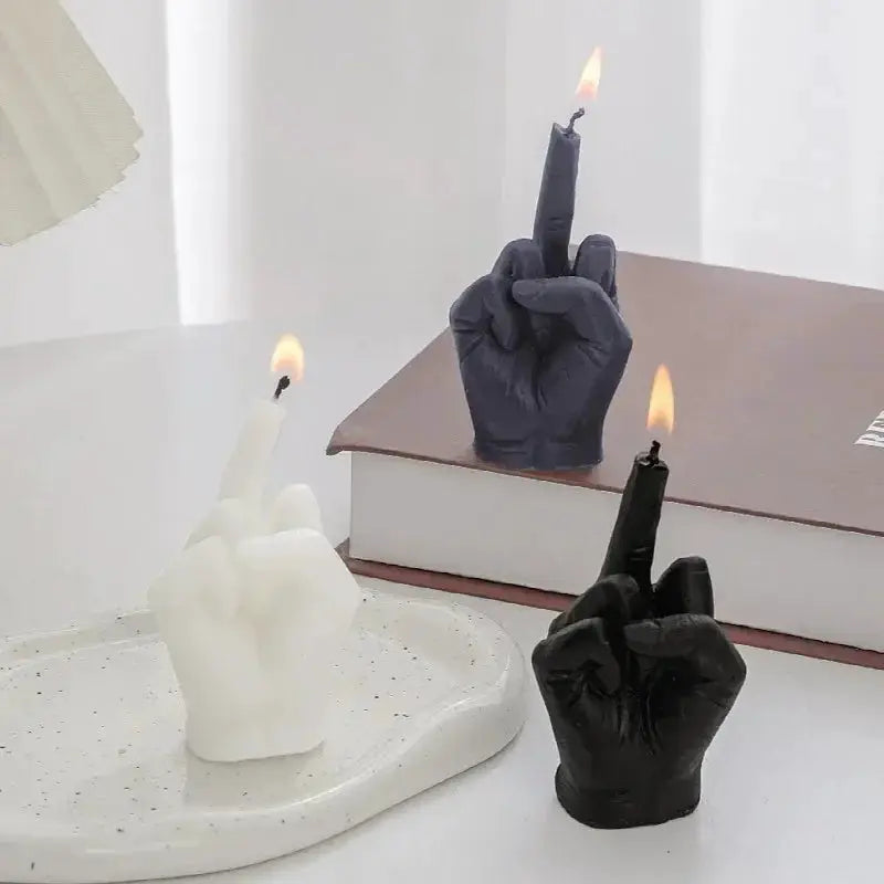 Soy Wax Candle | Middle Finger Shape | PriceLows™