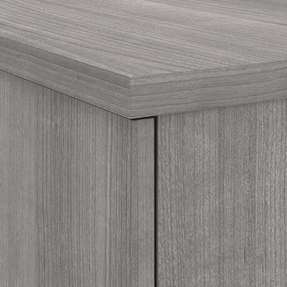 Spacious Home Office Desk with Drawers in Gray from PriceLows™