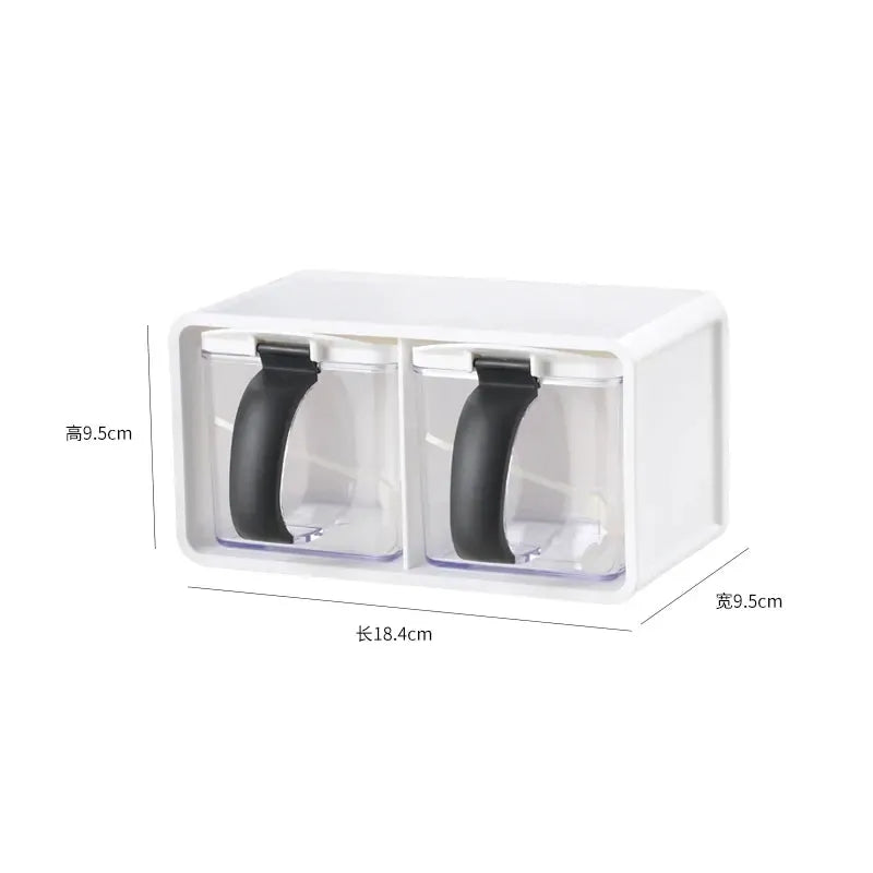 Spice Jars Set 390ml Wall Mount 3 Jars PriceLows™