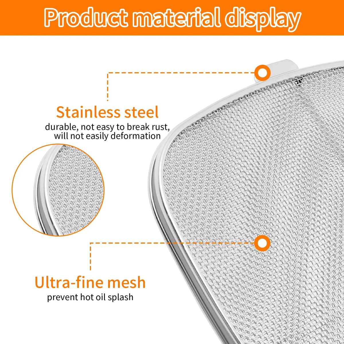 Splatter Guard | Stainless Steel 21.5 cm | PriceLows™