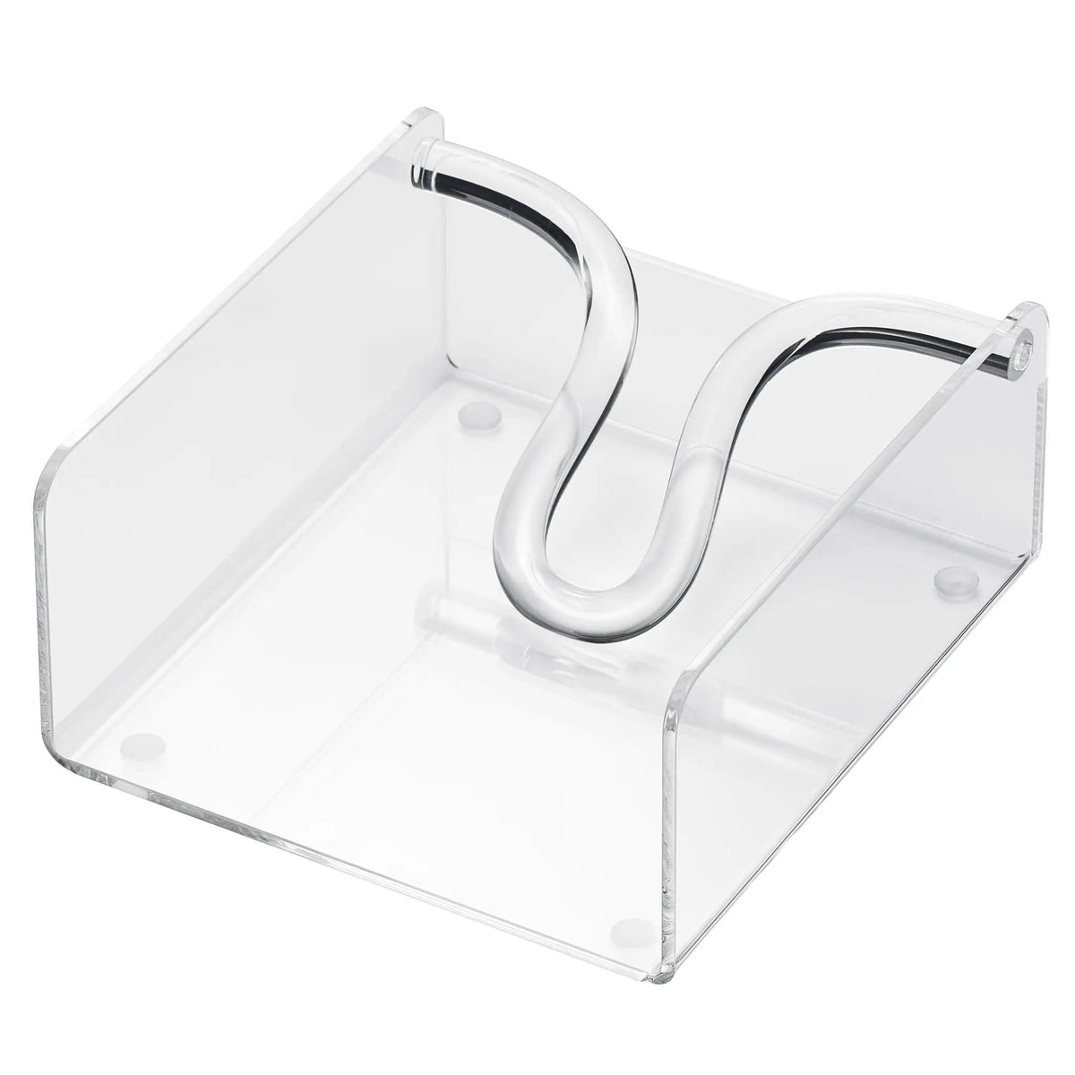 Acrylic Square Clear Cocktail Napkin Holder | Acrylic | Drinkware Holder | Entertaining