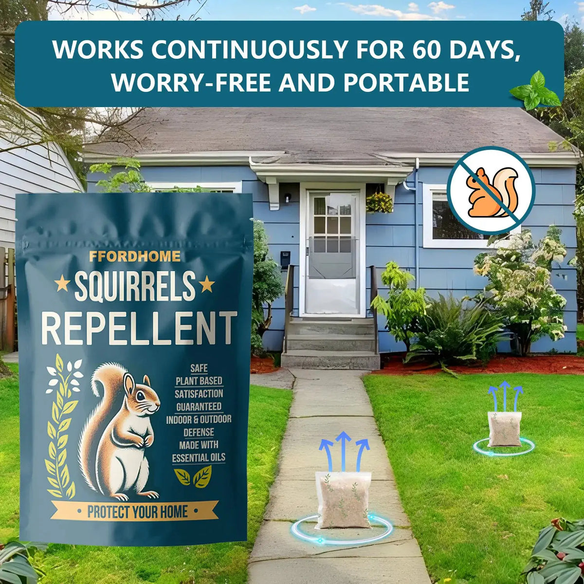 Outdoor Squirrel Repellent, Attic Squirrel Deterrent, Chipmunk Repellent, Squirrel Repeller, Garden Chipmunk Deterrent, Squirrel Repellent, Keep Squirrels Out of Garage - 10 Pack from PriceLows™