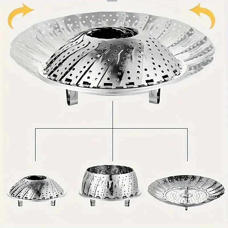 Stainless Steamer Basket | 6 to 10.5in | PriceLows™