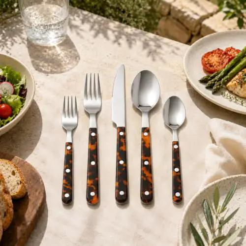 Stainless Steel Flatware Set 20 Piece Durable Value
